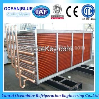 Double temperature evaporative condenser