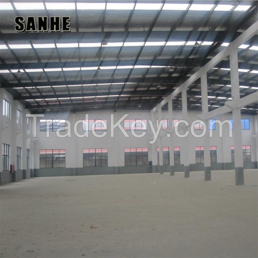 SANHE Custom Design Steel Structure Building for warehouse/workshop/supermarket/hangar