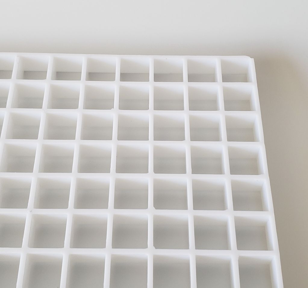 Plastic Eggcrate Grille cell white panelï¼Plastic Egg Crate Grille core