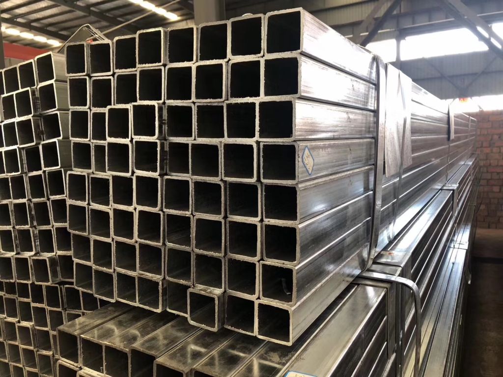 pre galvanized square/rectangular steel tubes/carbon metal steel pipes 