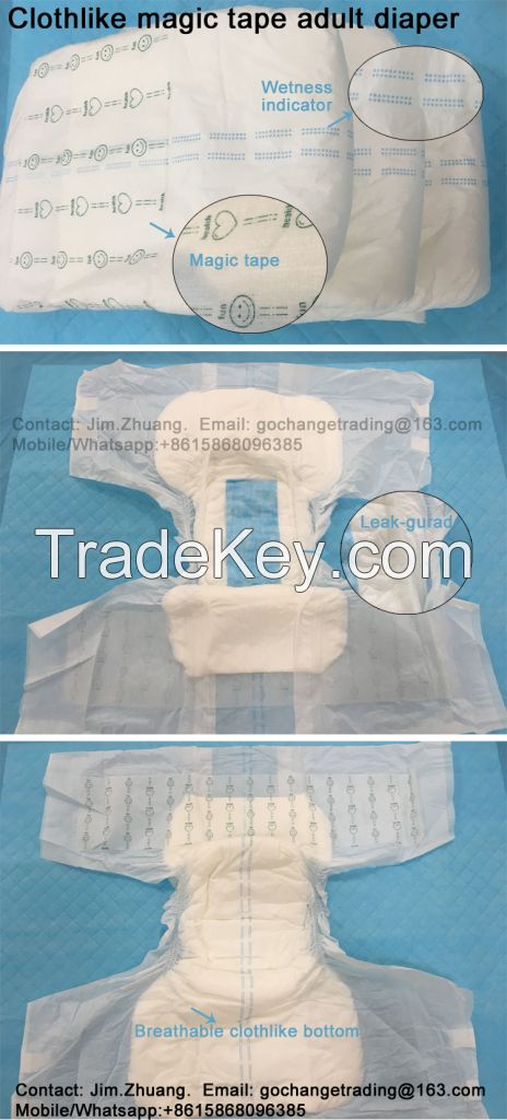 Super Absorbent Disposable Adult Diaper Nappy For Elderly People