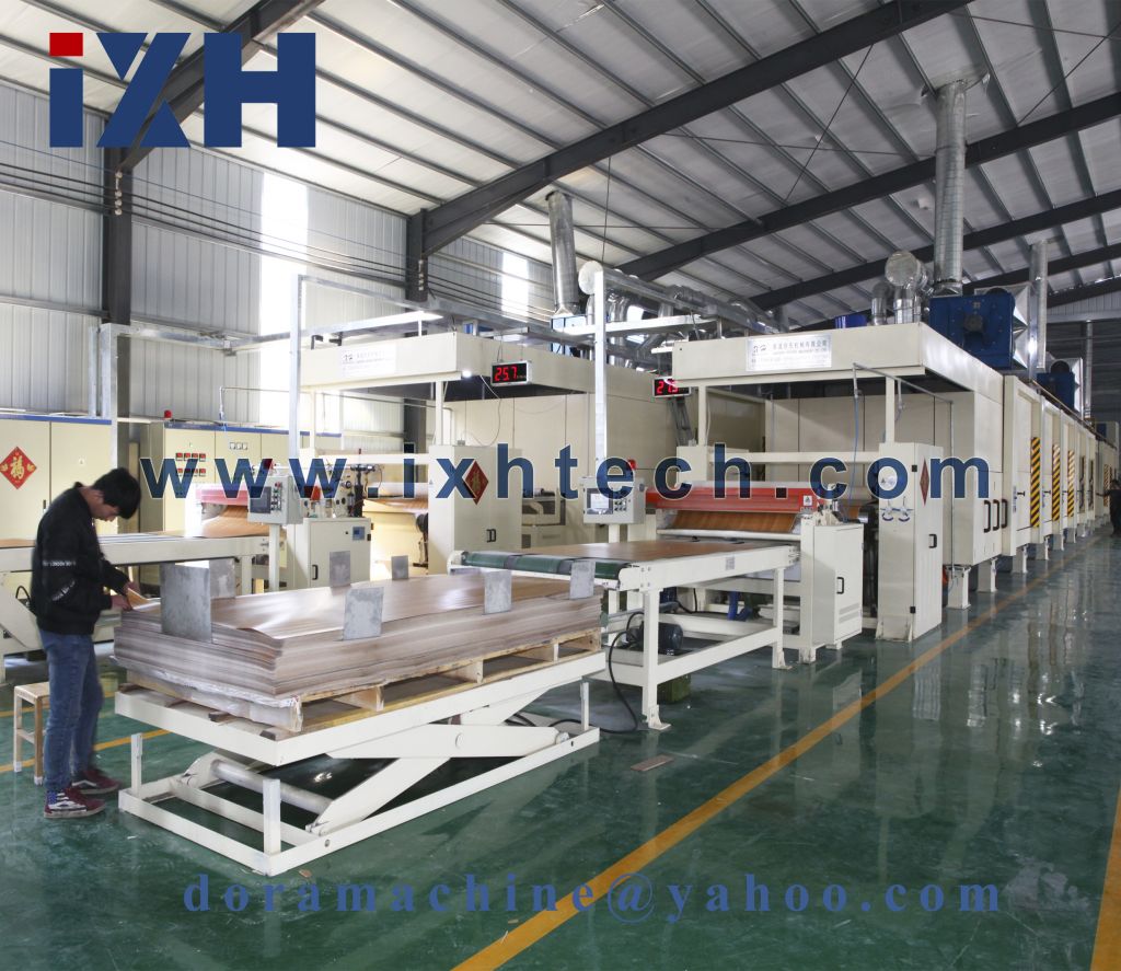 Environmentally friendly 4 feet impregnating machine for decoration paper