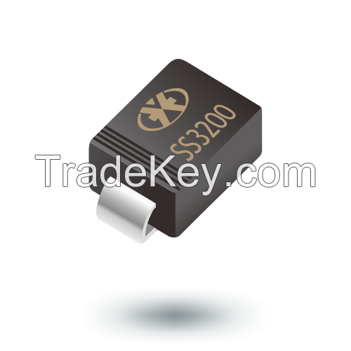 SS3200, the surface mount Schottky rectifiers diode pakced by SMB case