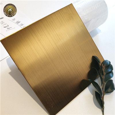 Stainless Steel Rose Gold Hairline mirror polished sheet