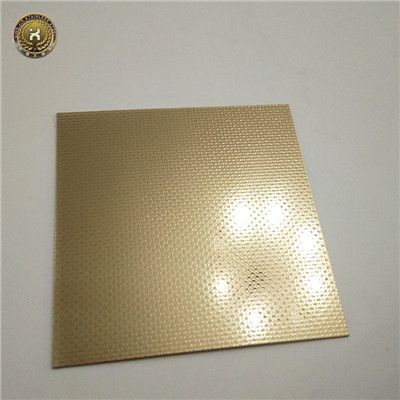 The antique design mirror brushed titanium gold stainless steel sheet