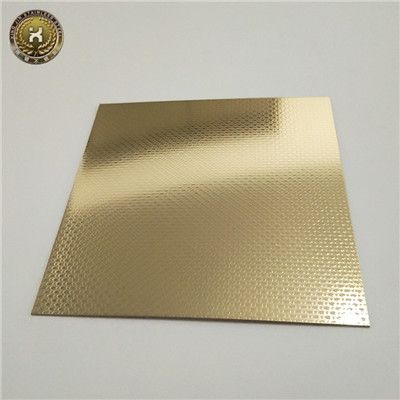 Stainless Steel Rose Gold Hairline mirror polished sheet