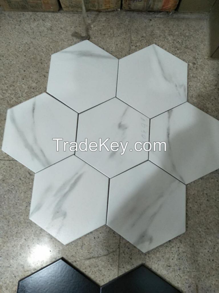 hexagon tile pocelain tile