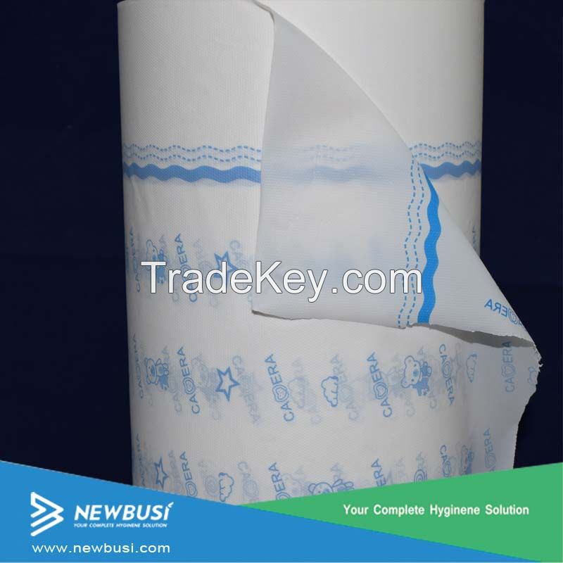 Breathable laminated PE film backsheet for baby diaper and adult diaper