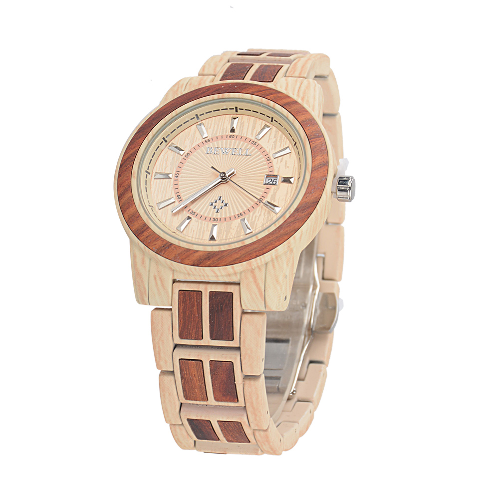 Custom Stainless Steel Gift Wooden Watch