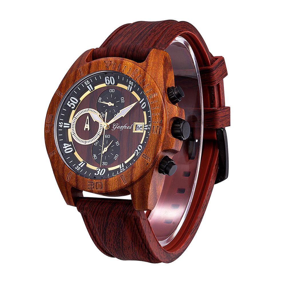 Custom Brand OEM Luxury Sport Handmade Chronograph Wooden Watch