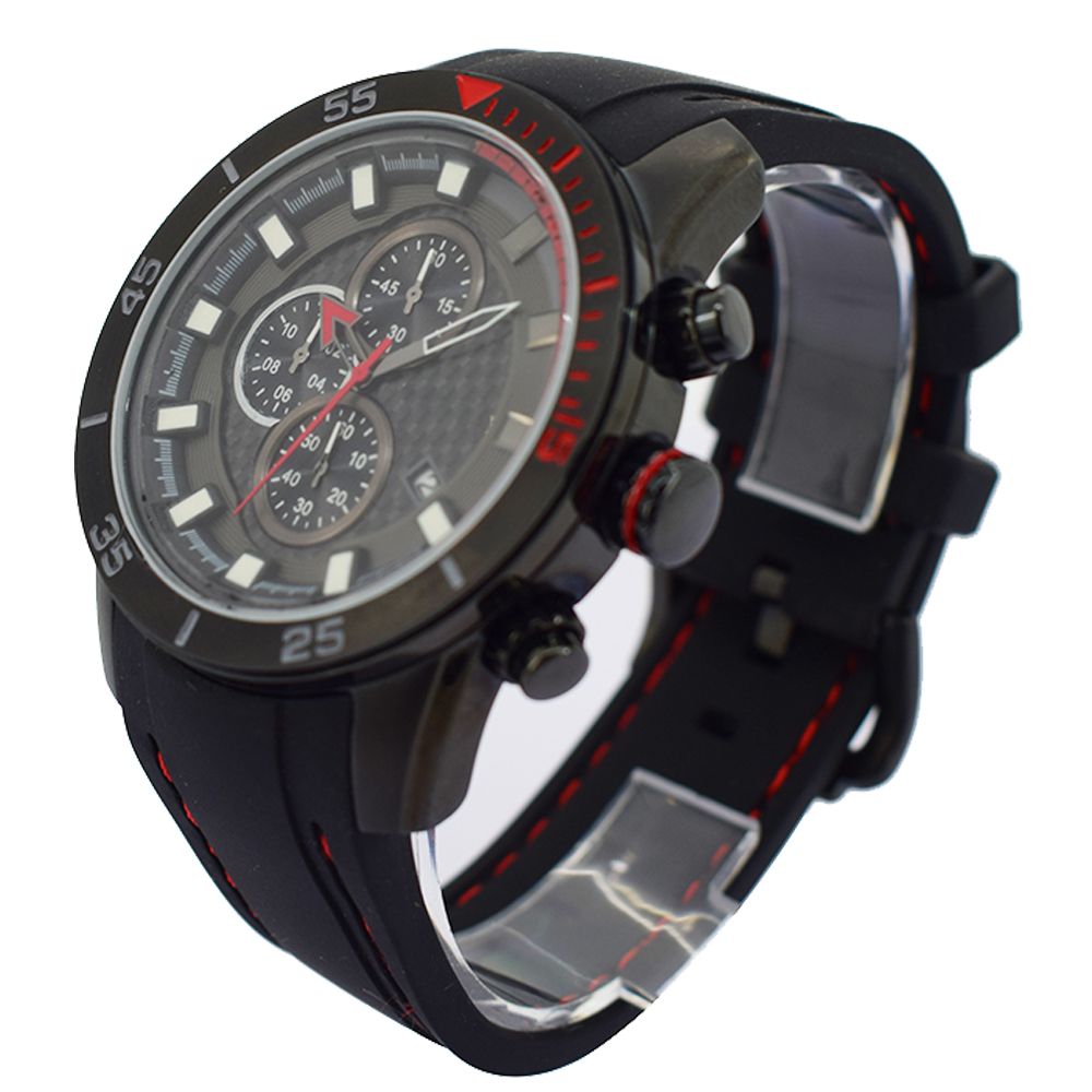 Custom Personality Luxury Chronograph Silicone Strap Men Watches