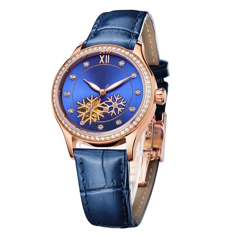 Casual Leather Watches Cheap Mechanical Watch Stainless Steel Watch For Women