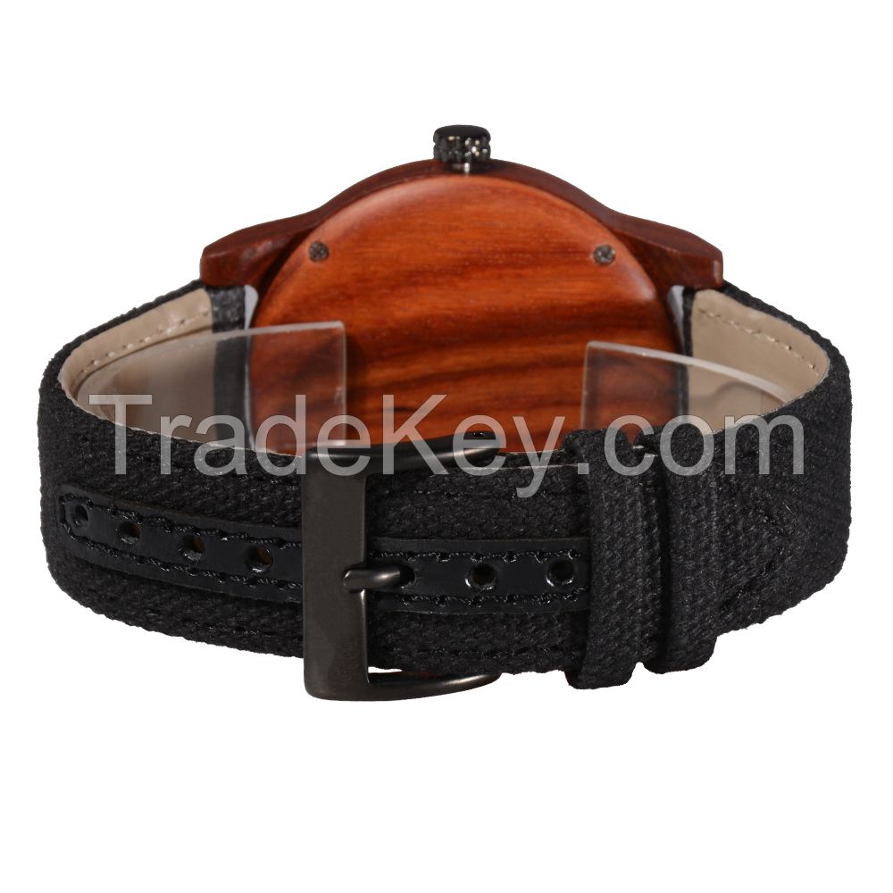 Custom Logo Superior Japan Movt with Day and Date Men Wooden Watch