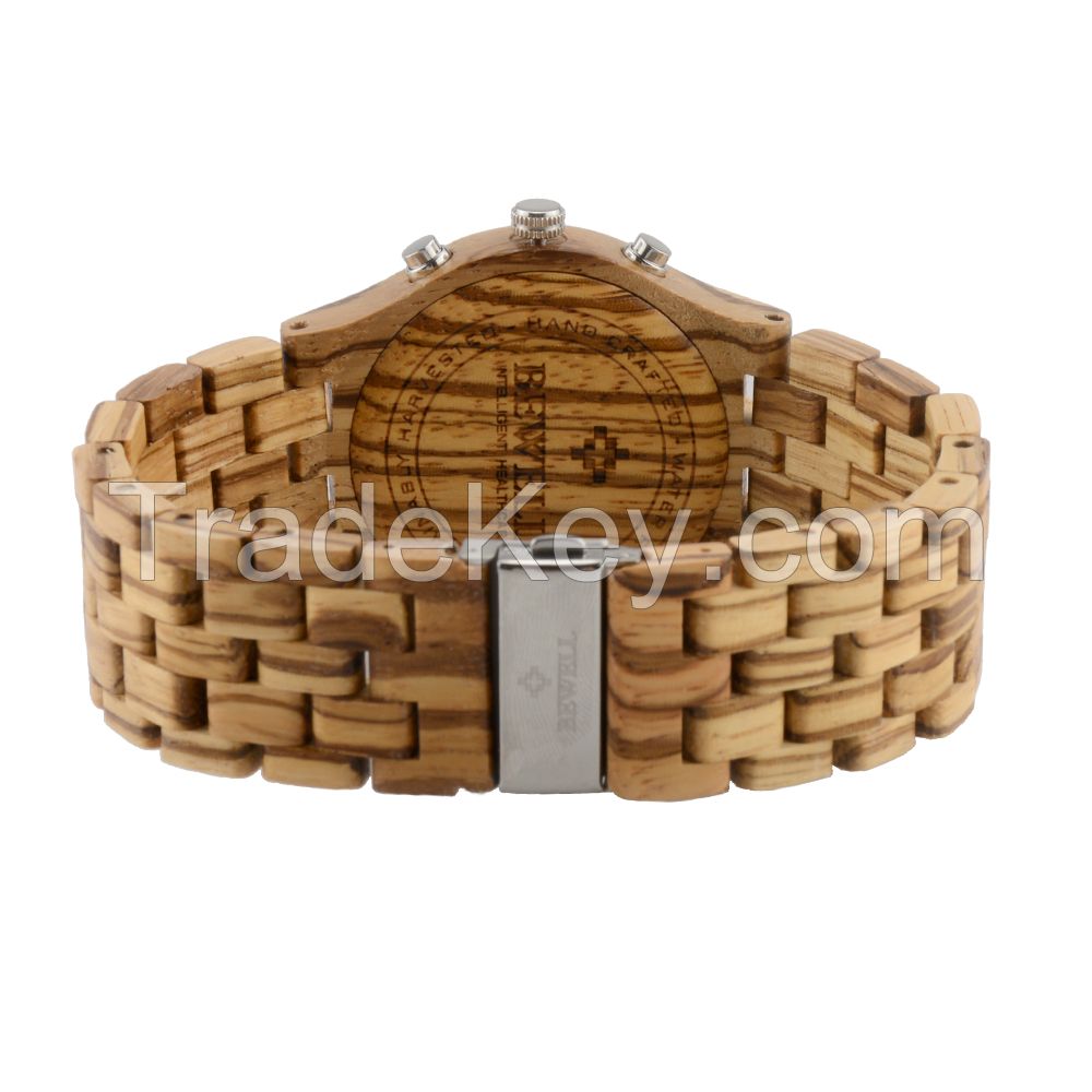 Online Shopping Custom New Design Top-Selling Private Label Wooden Male Chronograph Wooden Watches 