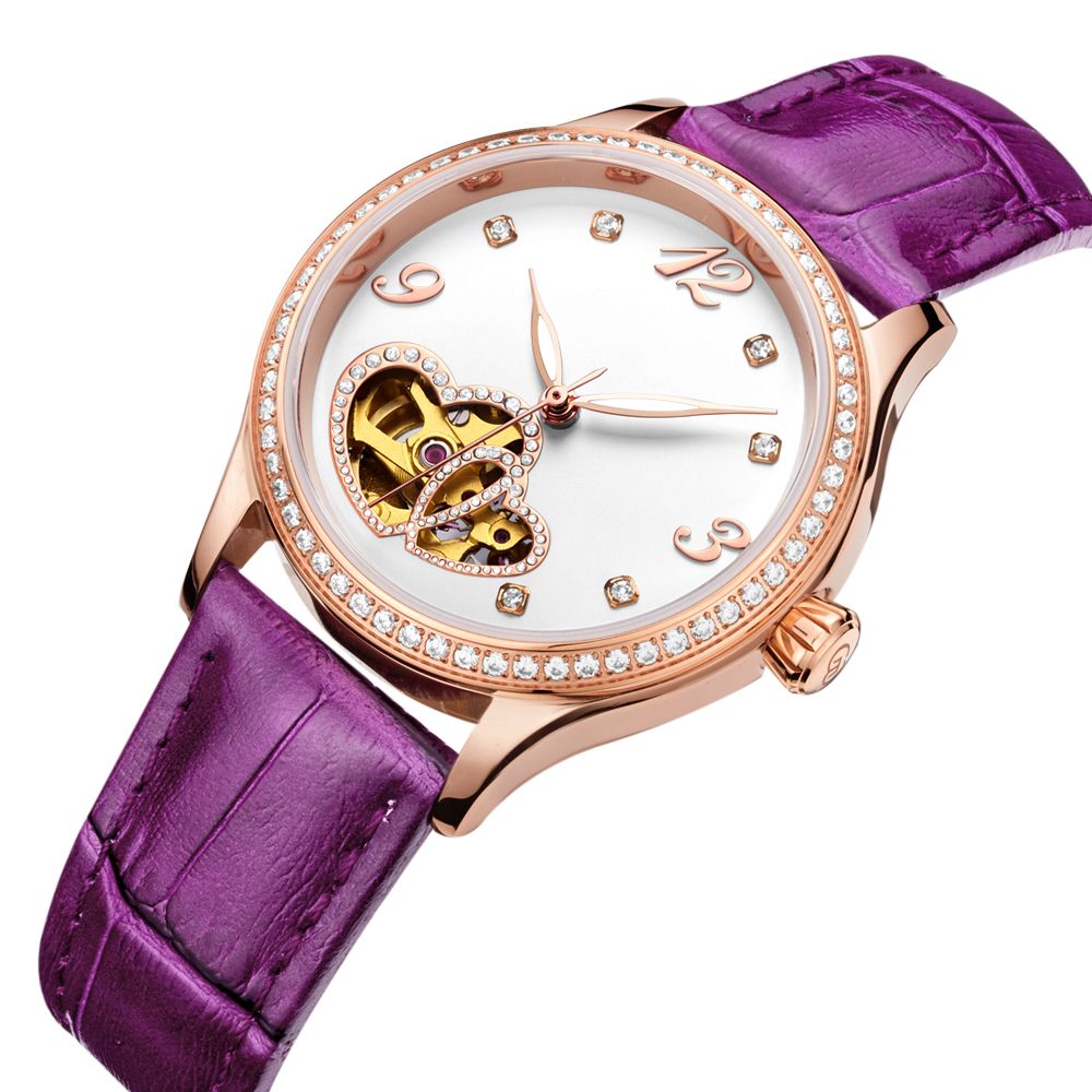 Custom mechanical western ladies fancy gezfeel women watch By Shenzhen