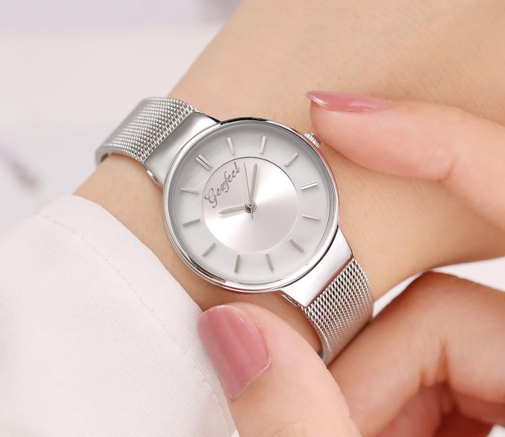 Latest Fashion Quartz Watch With Mesh Band Water Resistant Women Watch