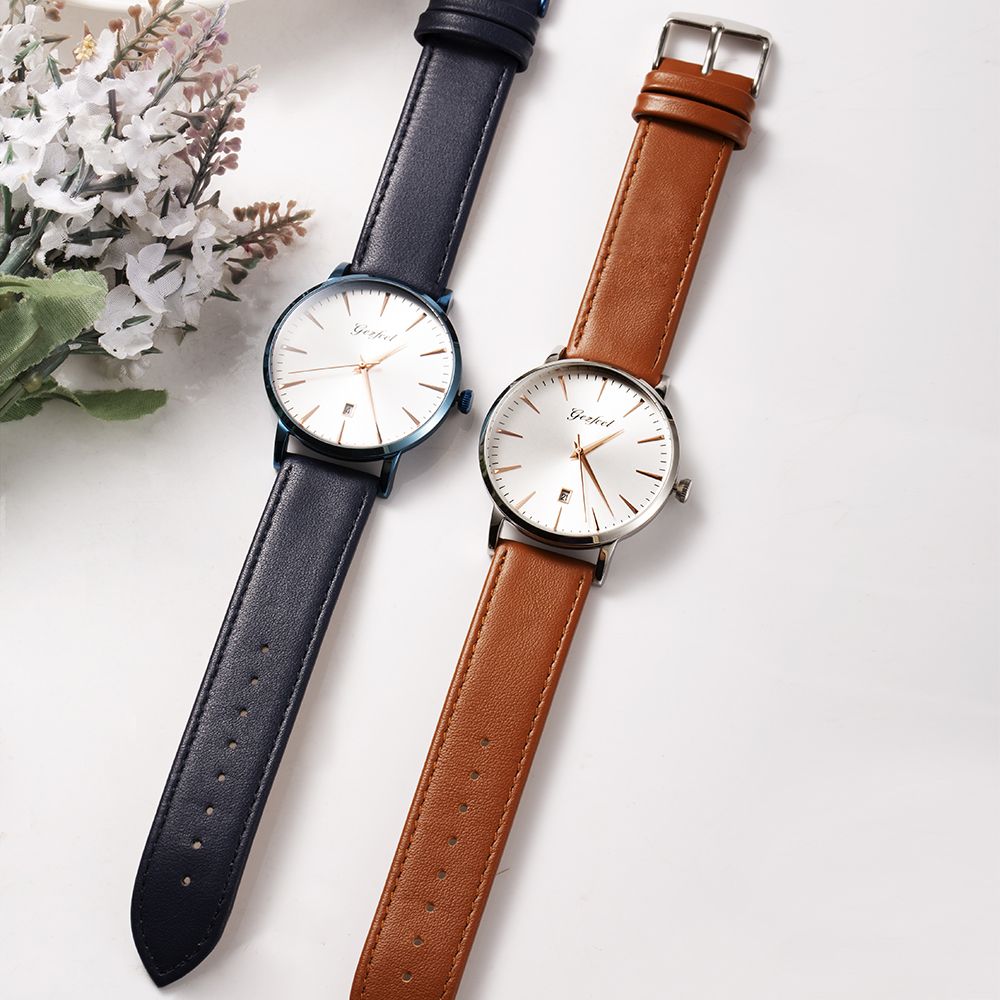 Fashion simple style analog stainless steel watch for promotion 