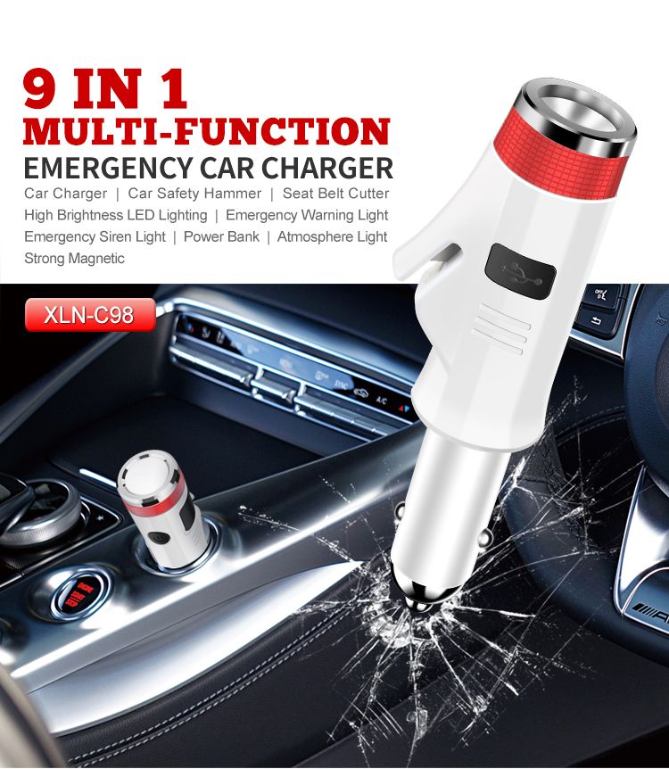 Car charger usb2.0 5V/12V/24V factory wholesale