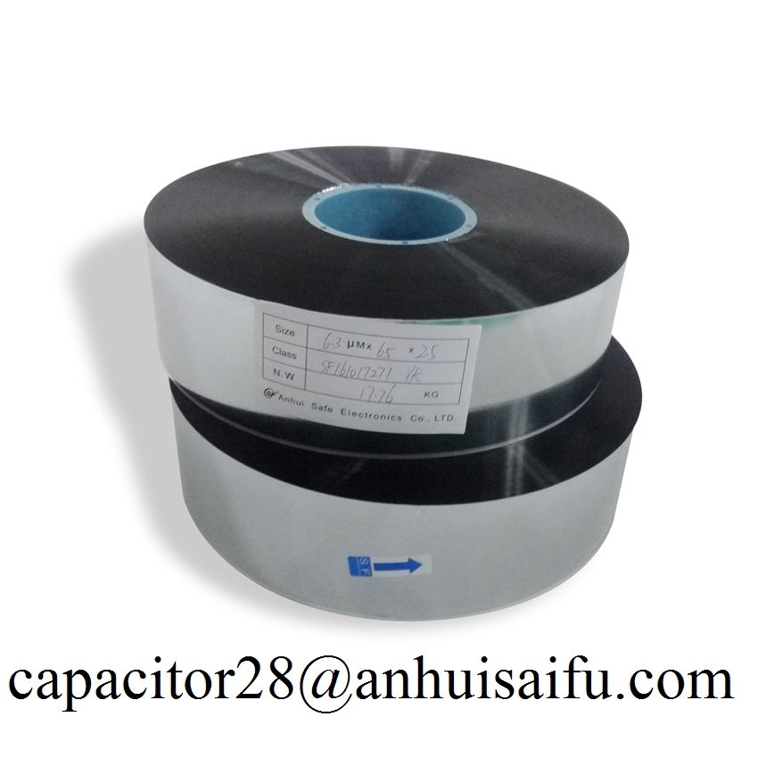 Aluminum-Zinc metalized polyester film for film capacitors