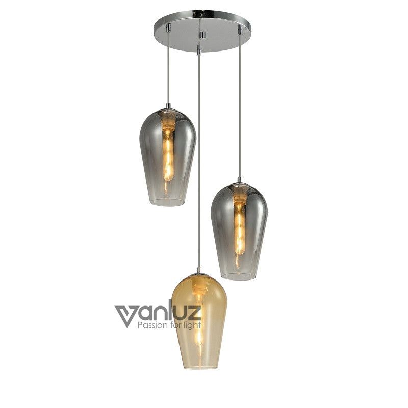 Smoke Glass pendant lamp