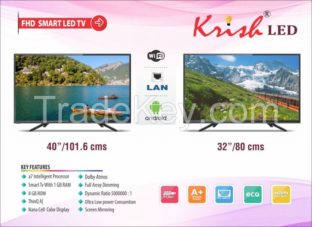 Krish 80 cm (32 Inches) HD Ready LED TV (Black)