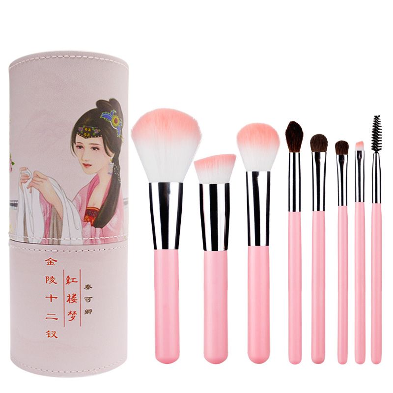 High Quality Makeup Brush set PU tube China Classic Style Beauty 12 Choices A Dream in Red Mansions