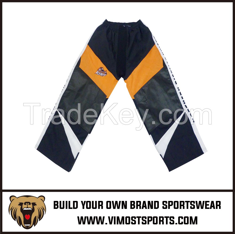 OEM 100% Polyester  Custom Sublimation Ice hockey pants