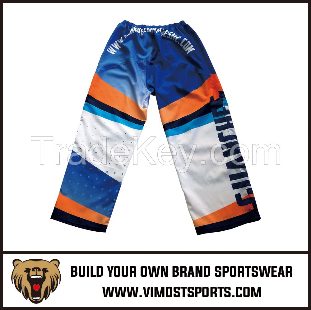 OEM 100% Polyester  Custom Sublimation Ice hockey pants