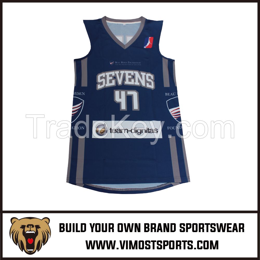 OEM 100% polyester Custom Sublimation Basketball Jersey