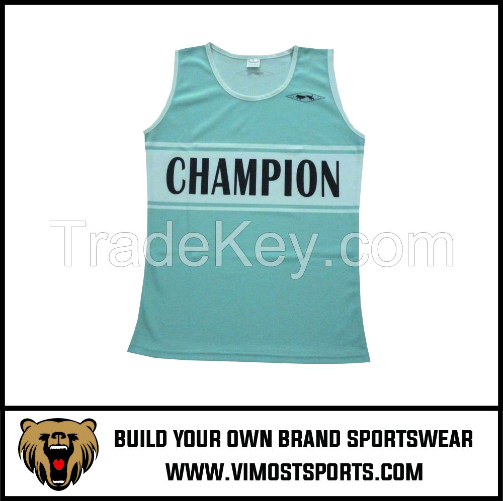 Cheap High Quality Custom Sublimation Men Singlet