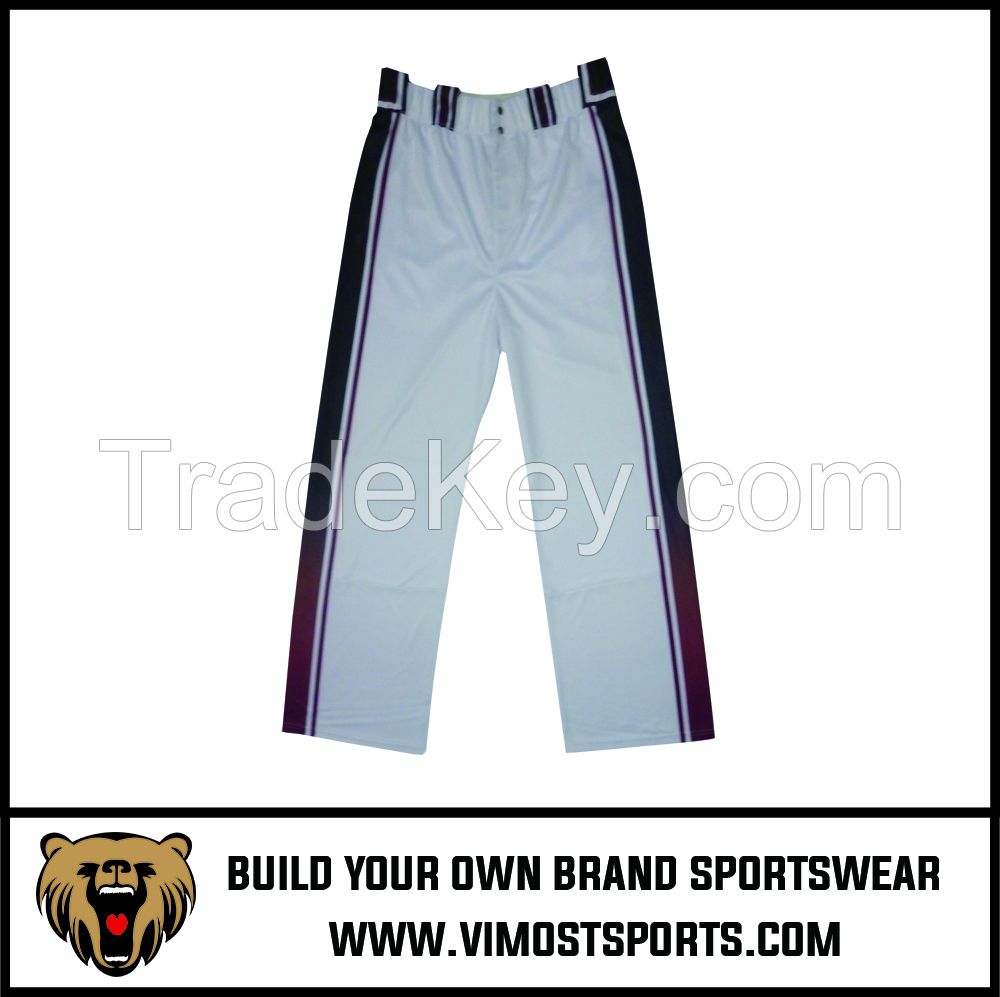 Best Sale Custom High Quality Sublimation Men Baseball Pants