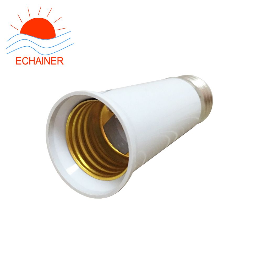 lamp holder E27 to E27 extension base 95mm high quality e27 bulb holder white color lamp socket 