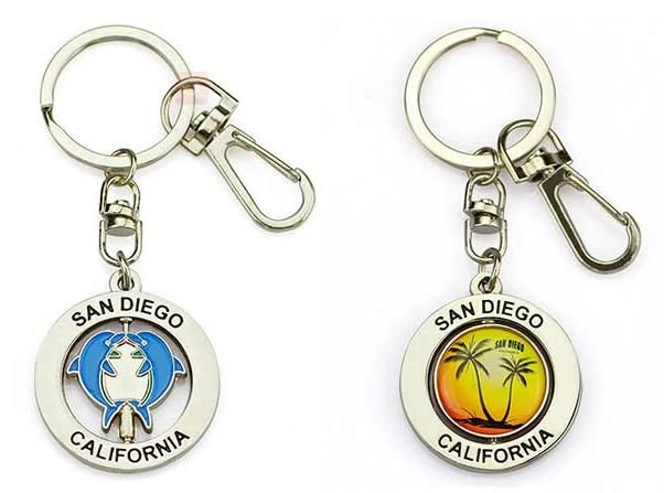 Keychain China Supplier Wholesale Tourist Souvenirs Custom Made Enamel Logo Metal Keychain