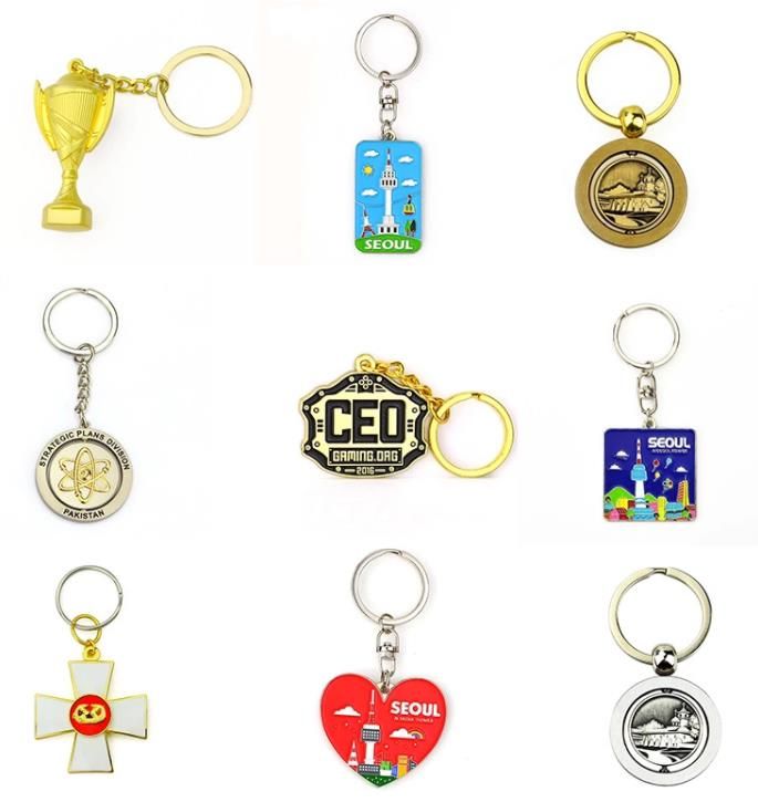 Keychain China Supplier Wholesale Tourist Souvenirs Custom Made Enamel Logo Metal Keychain