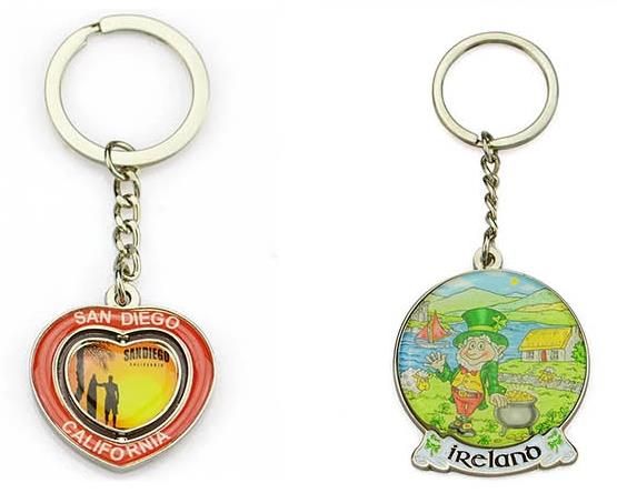 Keychain China Supplier Wholesale Tourist Souvenirs Custom Made Enamel Logo Metal Keychain