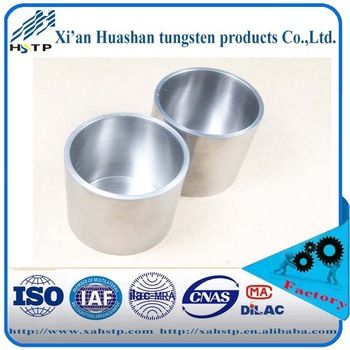 forging tungsten crucible for aluminum machine container