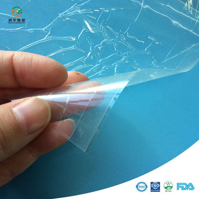 Thin transparent silicone rubber sheet