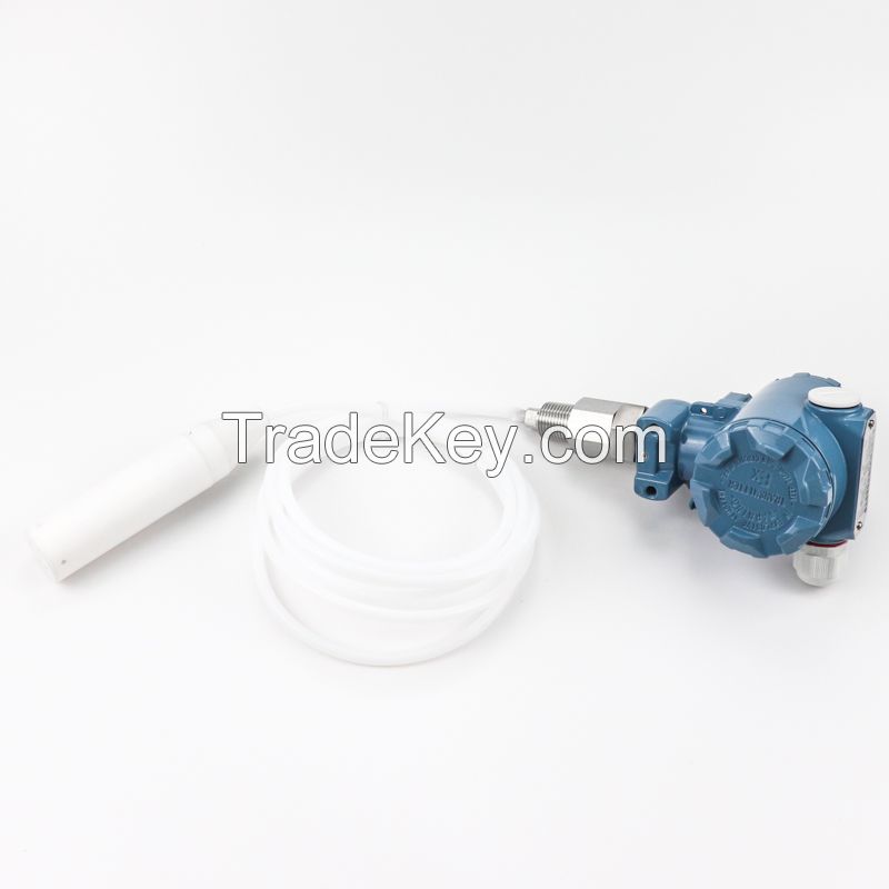 Seawater tank depth level sensor 100 meter 4 20mA Anti-corrosive fuel oil level transmitter