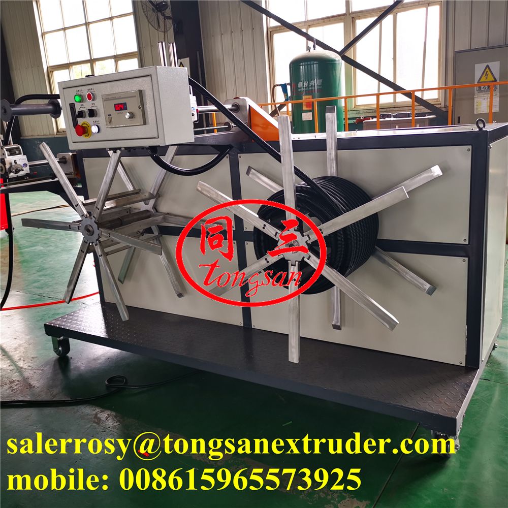 corrugated pipe machine for making PP PE PVC electtric corrugated conduit