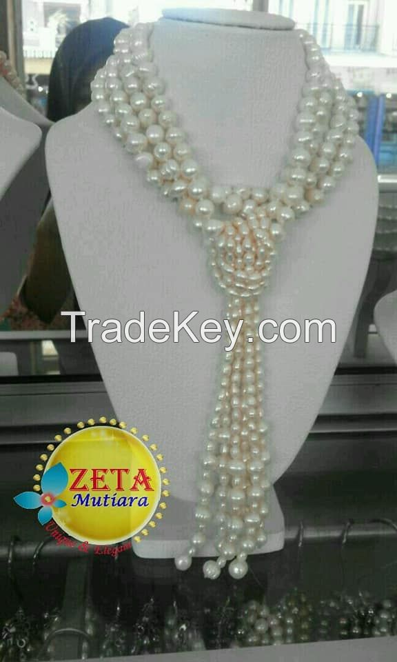 Indonesia Fresh Water Pearl Necklaces