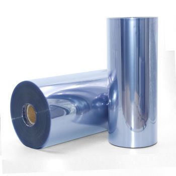 250 Micron Light Transparent Plastic Rigid Clear Blue Tint PVC Sheet