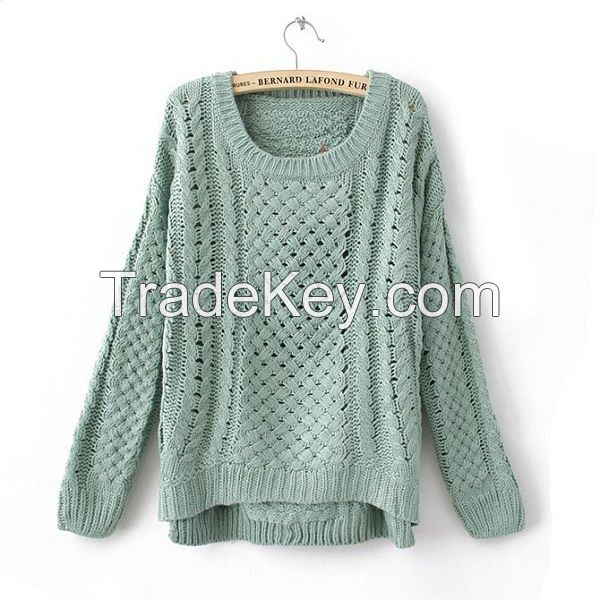 Hand Knitted Woolen Women Cardigan