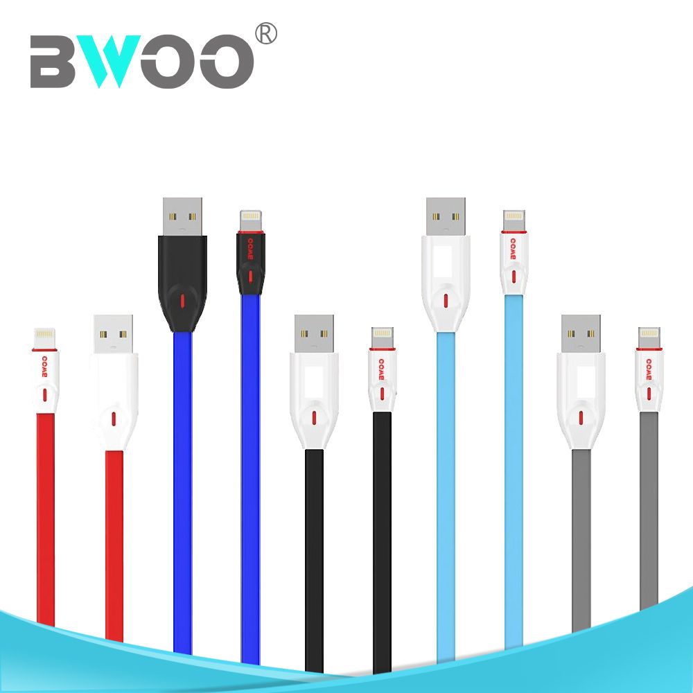 BWOO ABS 2.0 LED USB cable,USB AM to lightning USB cable,micro-USB cable,type-C USB cables,Data USB Cable