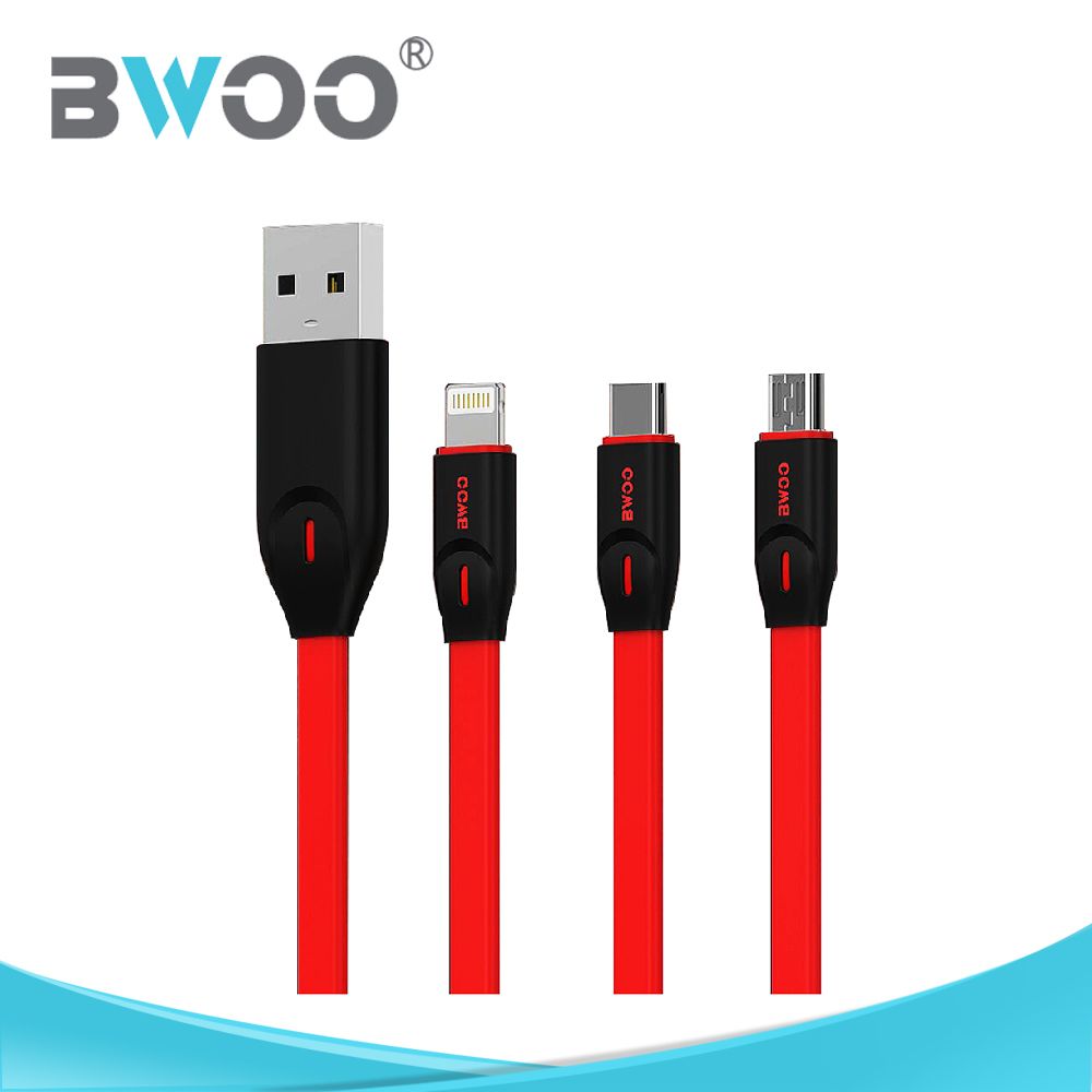 BWOO ABS 2.0 LED USB cable,USB AM to lightning USB cable,micro-USB cable,type-C USB cables,Data USB Cable