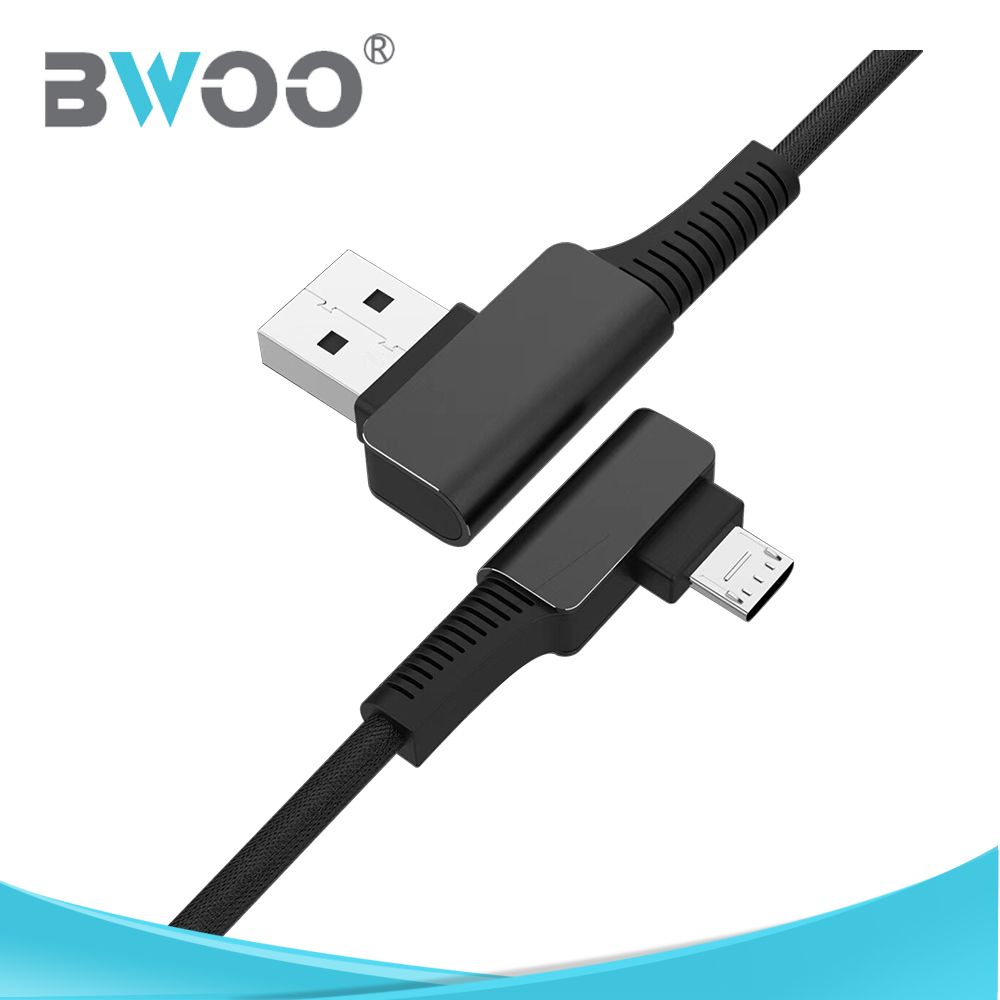 BWOO USB Cable Mobile Data Line 100cm Nylon Micro USB Cable Data Cable