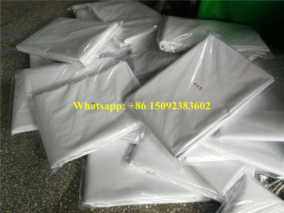 Blue and White HDPE/LDPE/PE Tarpaulin Plastic Sheets