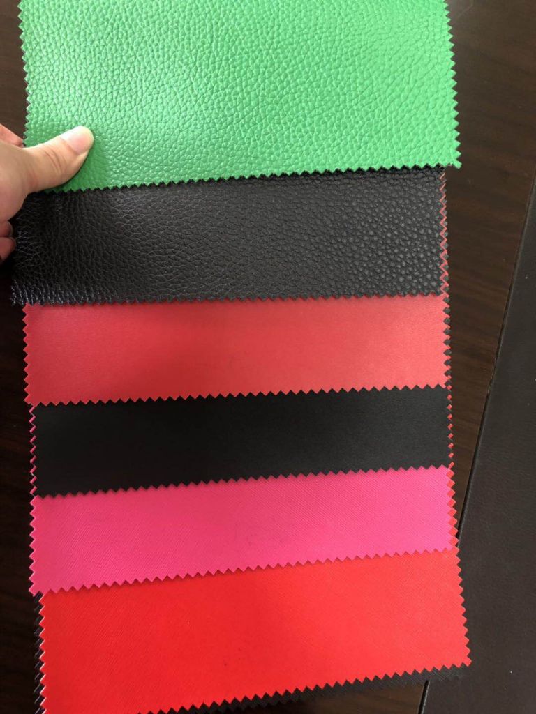 1.0mm brush fabric backing PVC artificial leather decorative artifical leather