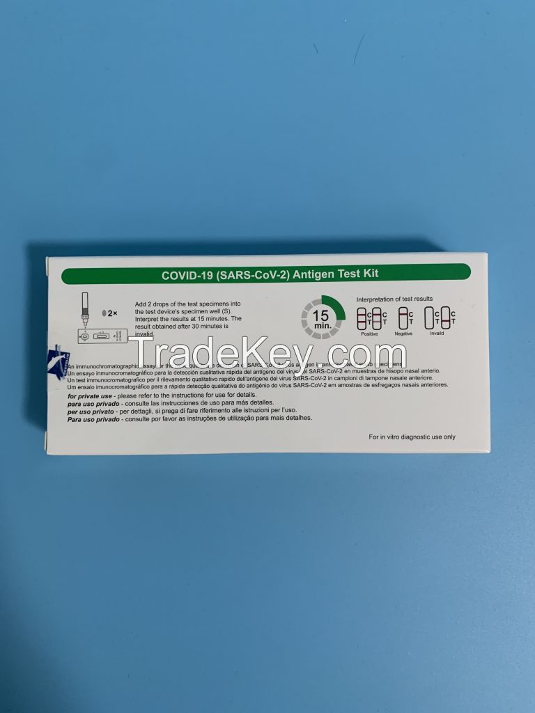 COVID-19 (SARS-CoV-2) Antigen Test Kit (Colloidal Gold)