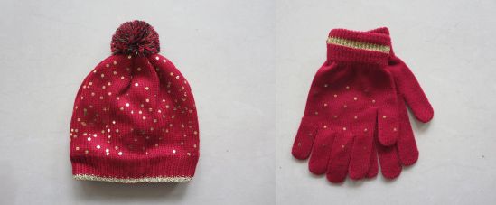 Winter hat and glove set