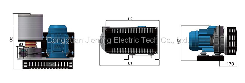 5.5KW single stage High Speed High Air Flow volume electric Centrifugal blower